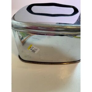 Vintage Lincoln BeautyWare Chrome Cake Carrier Bread Box Top Silver MCM 10.5"